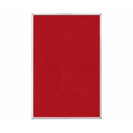 Versare Hush Panel Configurable Cubicle Partition 6' x 4' Red Fabric 1850661